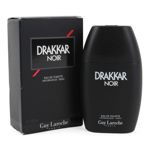 Botella y caja del perfume Drakkar Noir de Guy Laroche en presentación de 100 ml.